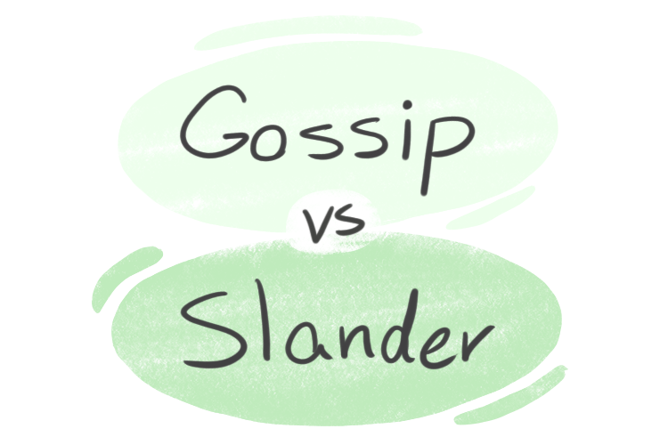 "Gossip" vs. "Slander" in English