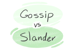 "Gossip" vs. "Slander" in English