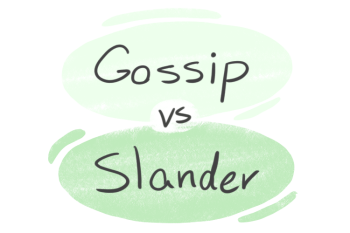 "Gossip" vs. "Slander" in English