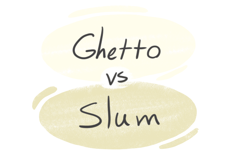 "Ghetto" vs. "Slum" in English