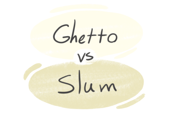 "Ghetto" vs. "Slum" in English