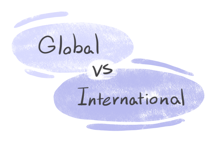 "Global" vs. "International" in English