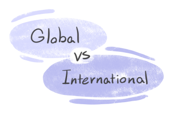"Global" vs. "International" in English