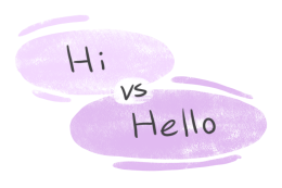 "Hi" vs. "Hello" in English