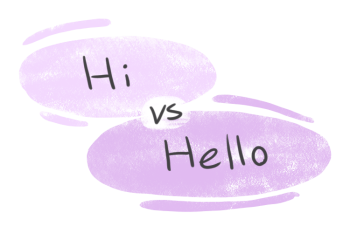 "Hi" vs. "Hello" in English