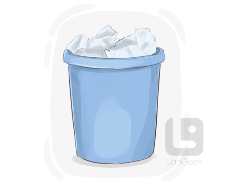 wastebasket definition and meaning