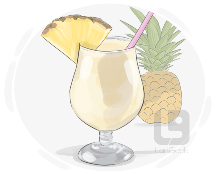 pina colada definition and meaning