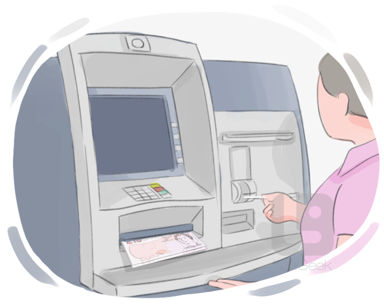 cash machine definition and meaning