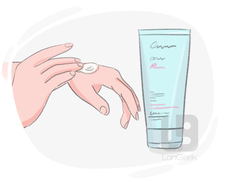 hand cream definition and meaning