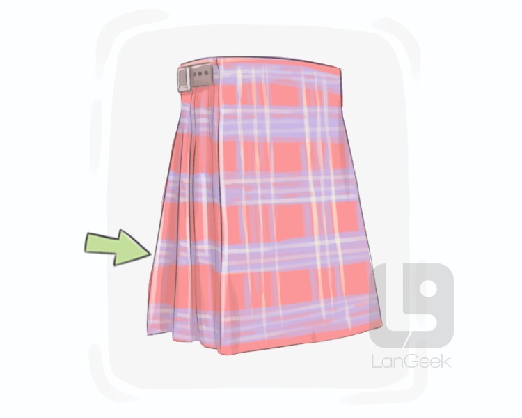 Pleated skirt meaning sale