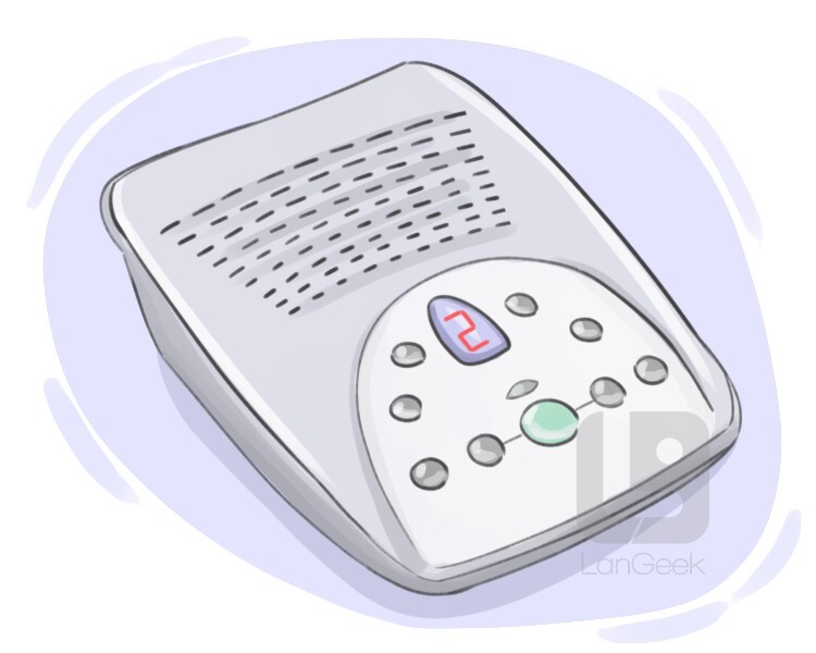 ANSWERING MACHINE definition and meaning