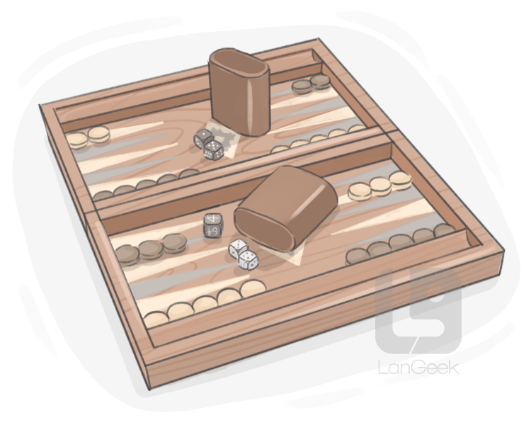 backgammon board definition and meaning