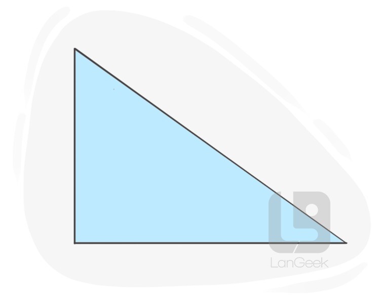 Definition meaning of right triangle langeek