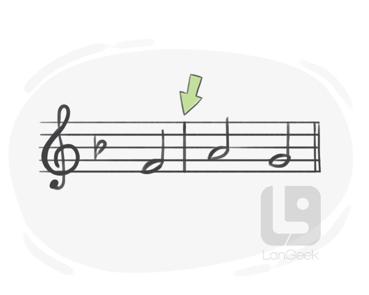 Definition & Meaning of "Bar line" LanGeek