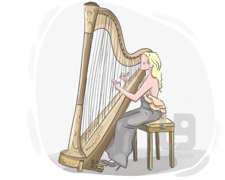 harpist definition and meaning