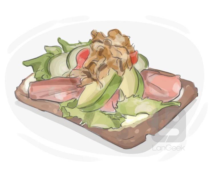 open-face sandwich definition and meaning