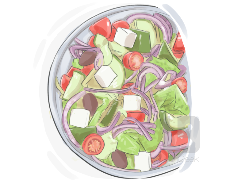 Greek salad definition and meaning