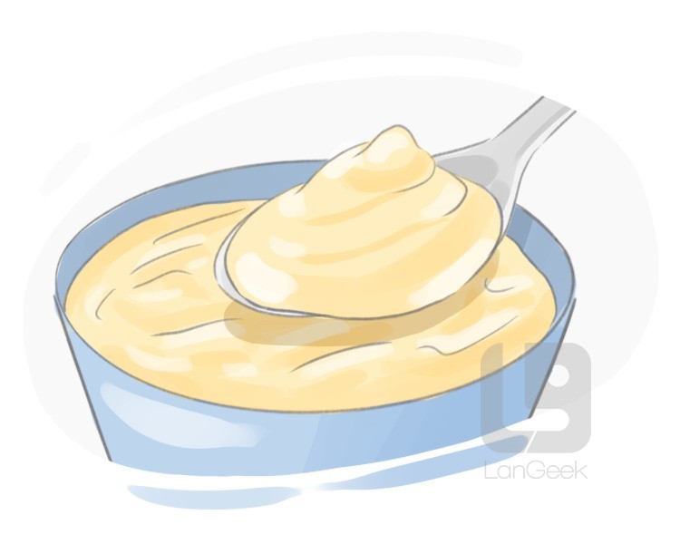 custard definition and meaning