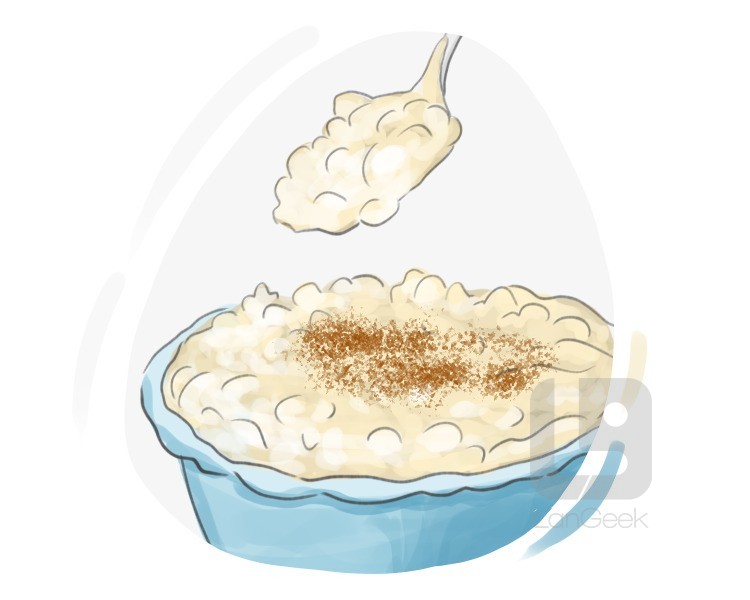 rice pudding definition and meaning