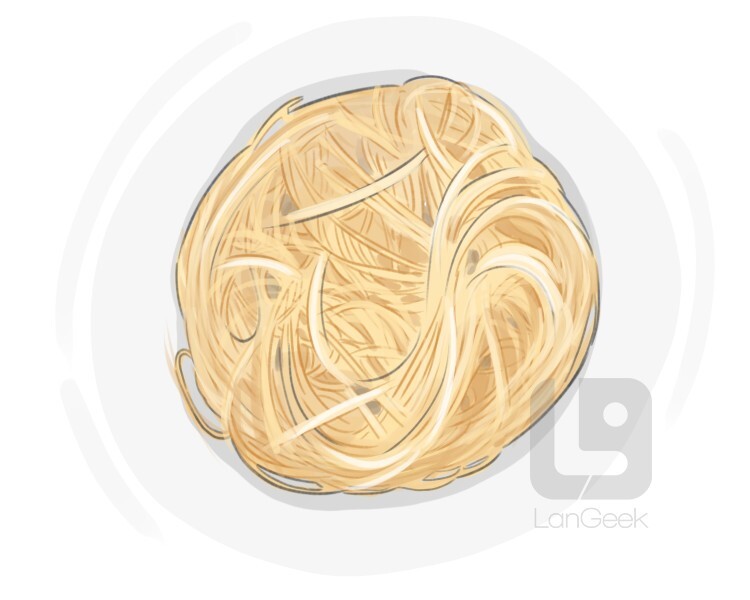 Definition & Meaning of "Vermicelli" LanGeek