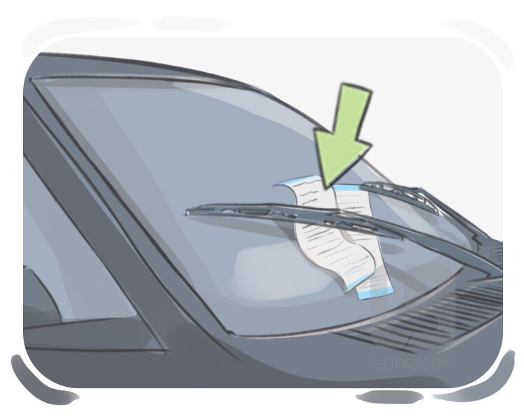 parking ticket definition and meaning