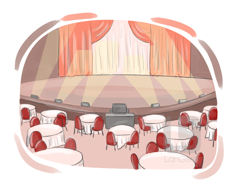 dinner theatre definition and meaning