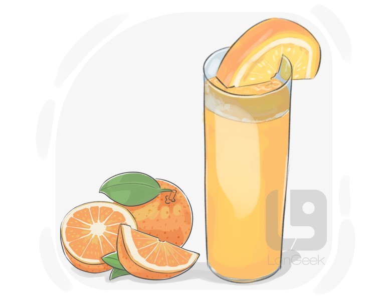 orange juice definition and meaning