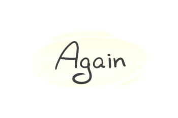 How To Use "Again" in English?