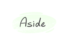 How To Use 'Aside' in English