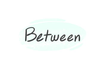 How To Use "Between" in English