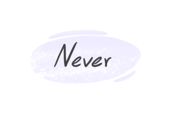 How to Use "Never" in English