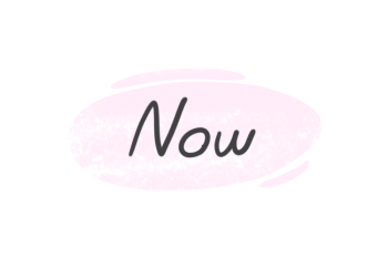 How To Use "Now" in English?