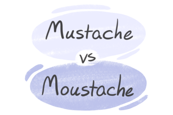 "Mustache" vs. "Moustache" in English