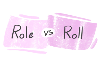"Role" vs. "Roll" in English