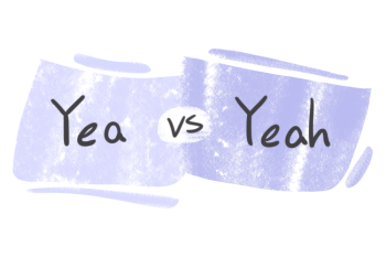 "Yea" vs. "Yeah" in English