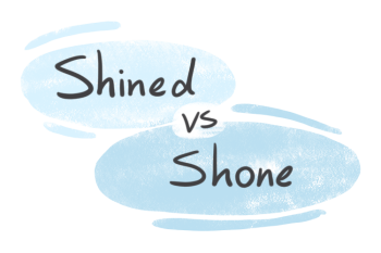"Shined" vs. "Shone" in the English Grammar
