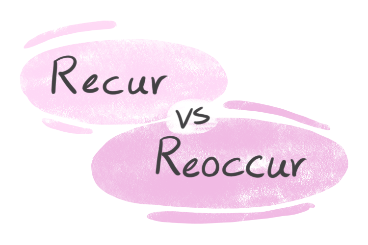 "Recur" vs. "Reoccur" in English