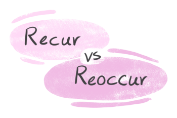 "Recur" vs. "Reoccur" in English