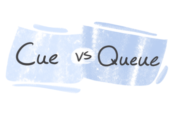 "Cue" vs. "Queue" in English