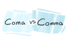 "Coma" vs. "Comma" in English