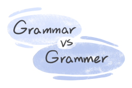 "Grammar" vs. "Grammer" in English