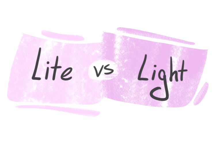 "Lite" vs. "Light" in English