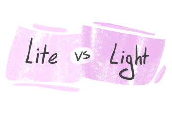 "Lite" vs. "Light" in English