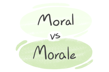 "Moral" vs. "Morale" in English