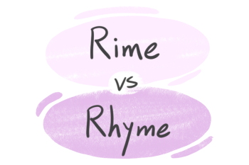 "Rime" vs. "Rhyme" in English