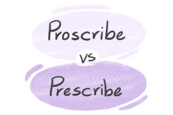 "Proscribe" vs. "Prescribe" in English