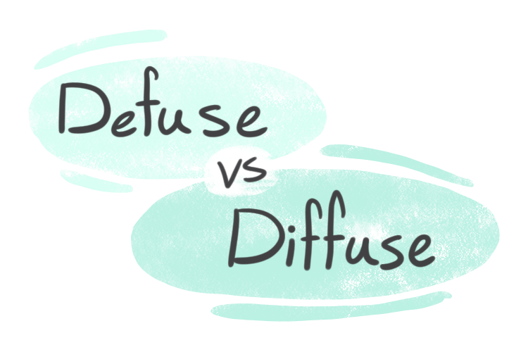 "Defuse" vs. "Diffuse" in English