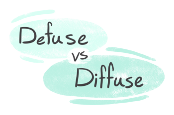 "Defuse" vs. "Diffuse" in English