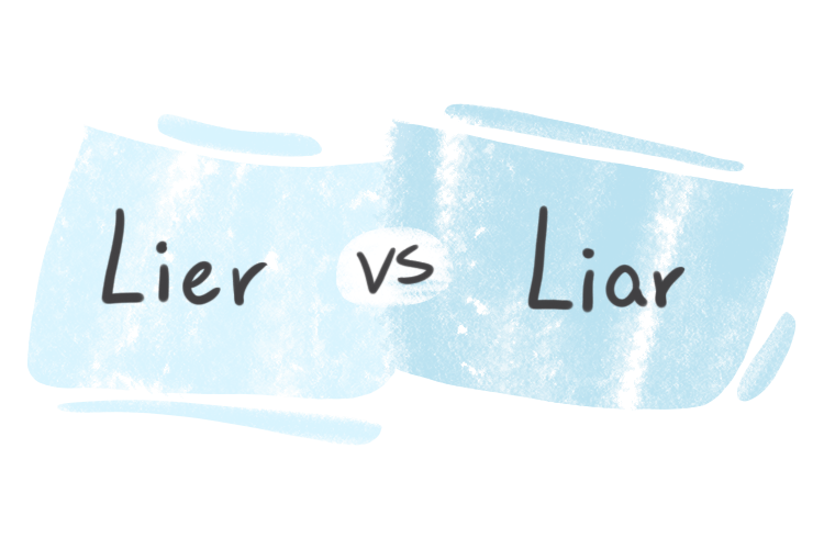 "Lier" vs. "Liar" in English