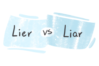 "Lier" vs. "Liar" in English